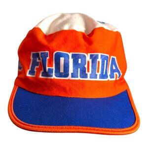 Vtg University of Florida Gators Vintage Painters Hat Cap One Size Orange & Blue